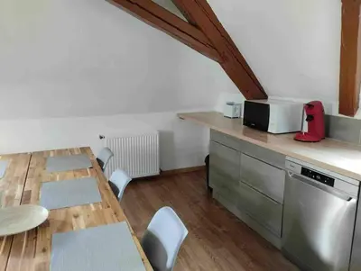 Cuisine ou kitchenette dans l'établissement David