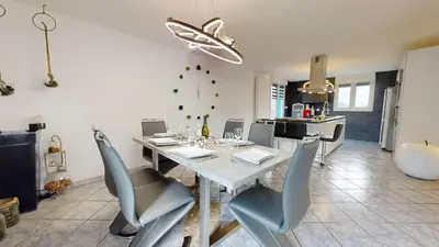 Coin salon dans l'établissement Chez Ludivine - Maison avec Terrasse et Parking