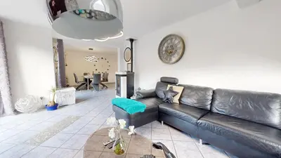 Coin salon dans l'établissement Chez Ludivine - Maison avec Terrasse et Parking