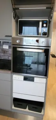 Cuisine ou kitchenette dans l'établissement Le Petit Sapin