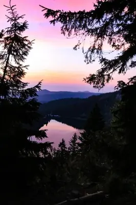 Paysage naturel près de le chalet