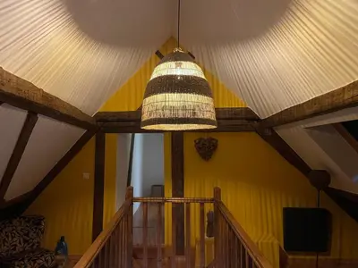 Télévision ou salle de divertissement dans l'établissement Gîte Origin Gueberschwihr