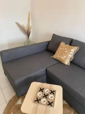 Coin salon dans l'établissement Mulhouse grand T2 -  La Fonderie -Parking gratuit