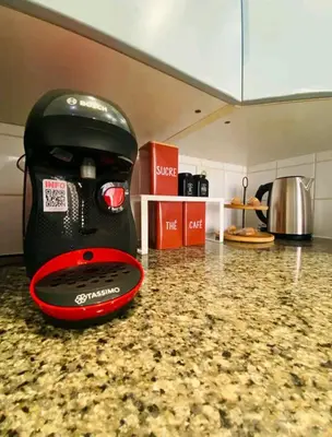 Cuisine ou kitchenette dans l'établissement La Parenthèse Enchantée - Belfort Centre proche gare - Fibre Netflix