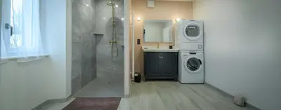 Cuisine ou kitchenette dans l'établissement Gîte l'escapade 90