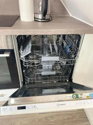 Cuisine ou kitchenette dans l'établissement Appartement 3 personnes, Frontière Suisse (Bâle)