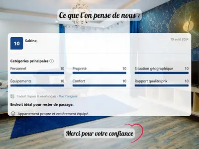 Certificat, récompense, panneau ou autre document affiché dans l'établissement La Marine by Leslodgespa - Appartement moderne et équipé au style marin, proche de Bâle et de l'aéroport