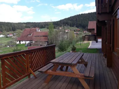 Paysage naturel près de le chalet