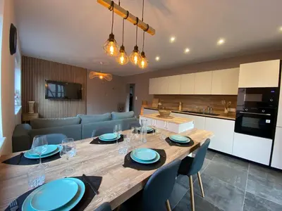 Cuisine ou kitchenette dans l'établissement Chez Sim et Vava