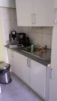 Cuisine ou kitchenette dans l'établissement Gîte Le pinot noir
