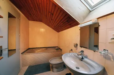 Salle de bains dans l'établissement Gentiane fermette hautes vosges