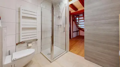 Salle de bains dans l'établissement La balade de Molly