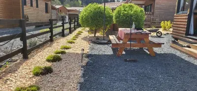 Jardin de l'établissement Le Chalet de la Folie