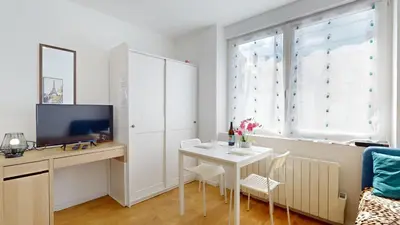 Coin salon dans l'établissement Le Charme Colmarien - Appartement 2 pièces au cœur de la ville