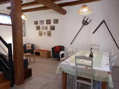 Coin salon dans l'établissement Gite Schlossberg