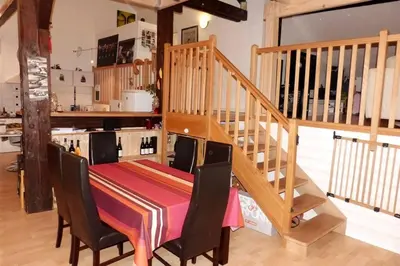 Cuisine ou kitchenette dans l'établissement le Loft de Gérardmer - Cozy et spacieux