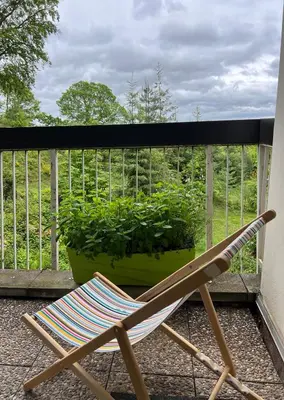 Jardin de l'établissement Studio entre forêt et vignoble !