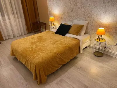 Un ou plusieurs lits dans un hébergement de l'établissement Esprit Mulhouse - 3 chambres de charme