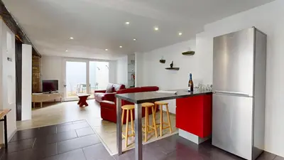 Cuisine ou kitchenette dans l'établissement Le Roesselmann 1 parking