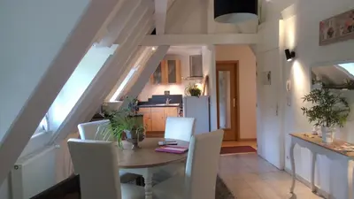 Cuisine ou kitchenette dans l'établissement Victor et Léontine