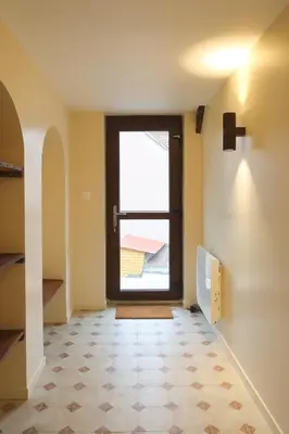 Un ou plusieurs lits dans un hébergement de l'établissement Appartement cosy sur la route des vins d'Alsace