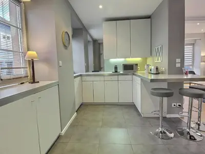 Cuisine ou kitchenette dans l'établissement Maison de caractère avec jacuzzi et parking à deux pas du centre historique de Colmar - FR-1-722-3