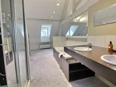 Salle de bains dans l'établissement Maison de caractère avec jacuzzi et parking à deux pas du centre historique de Colmar - FR-1-722-3