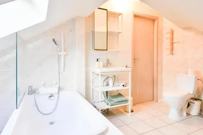 Salle de bains dans l'établissement Apogee Mulhousienne