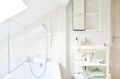 Salle de bains dans l'établissement Apogee Mulhousienne