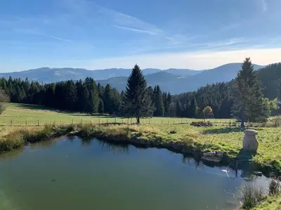 Paysage naturel près de le chalet