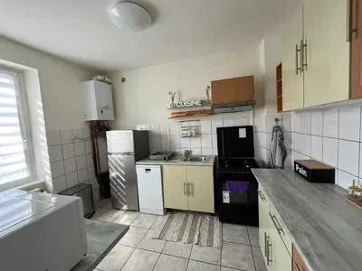 Cuisine ou kitchenette dans l'établissement Chez Céline