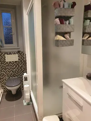Salle de bains dans l'établissement Colmar St Joseph, 2 pièces