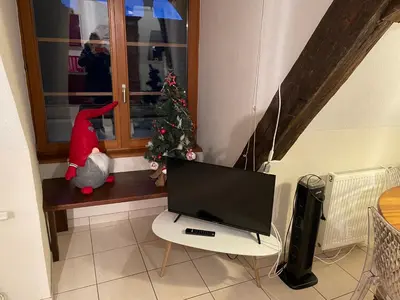 Télévision ou salle de divertissement dans l'établissement Gite de l'Oncle Hansi