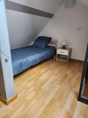 Un ou plusieurs lits dans un hébergement de l'établissement Gîte Vallée de Munster 3 étoiles chez Flavie & Ludo
