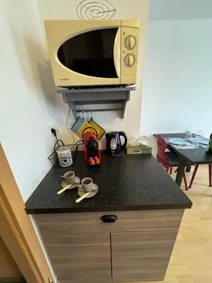 Cuisine ou kitchenette dans l'établissement Le 