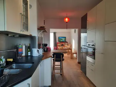 Cuisine ou kitchenette dans l'établissement Chez Alice