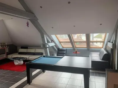 Coin salon dans l'établissement Appartement moderne