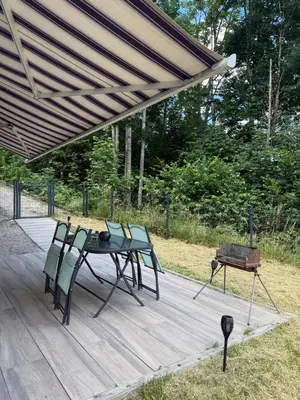 Jardin de l'établissement Appartement calme La Bresse animaux admis