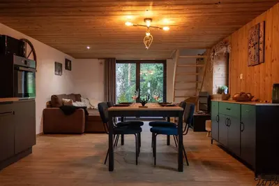 Cuisine ou kitchenette dans l'établissement Gite de la Ravanne/Le petit nid