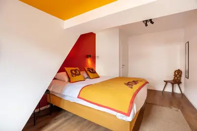 Un ou plusieurs lits dans un hébergement de l'établissement Travel Homes - Republic, charm in the heart of Colmar