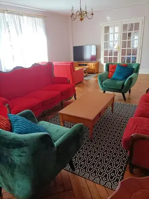 Coin salon dans l'établissement Domaine de la Moselle