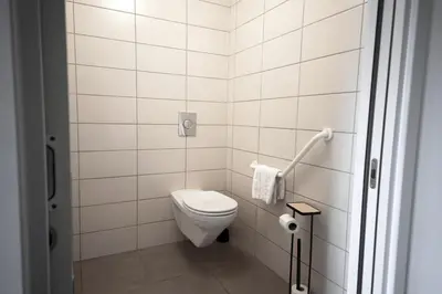 Salle de bains dans l'établissement Appart' du Trident