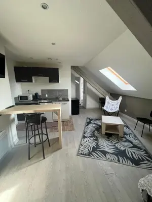 Cuisine ou kitchenette dans l'établissement Studio, étage 3, spacieux refait à neuf