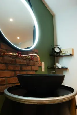 Salle de bains dans l'établissement Édouard & Richard