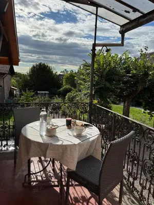 Balcon ou terrasse dans l'établissement Les chambres de la Villa Oberlin