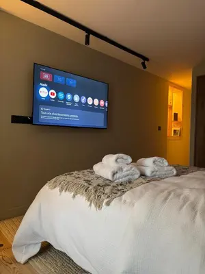 Un ou plusieurs lits dans un hébergement de l'établissement Les chambres de la Villa Oberlin