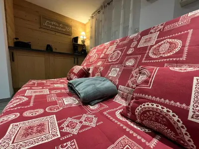 Un ou plusieurs lits dans un hébergement de l'établissement Gîte Au Creux Du Moulin
