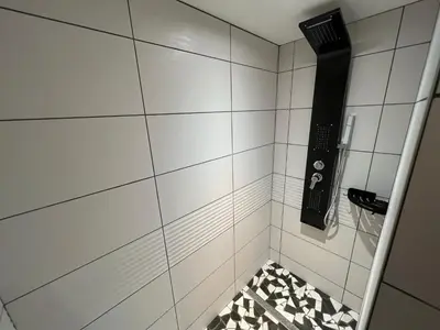 Salle de bains dans l'établissement Gîte Au Creux Du Moulin