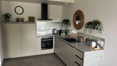 Cuisine ou kitchenette dans l'établissement Près colmar 6