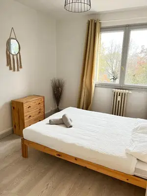 Un ou plusieurs lits dans un hébergement de l'établissement CICONIA : CENTRE-VILLE MULHOUSE, PARC NOUVEAUX BASSINS A PROXIMITE